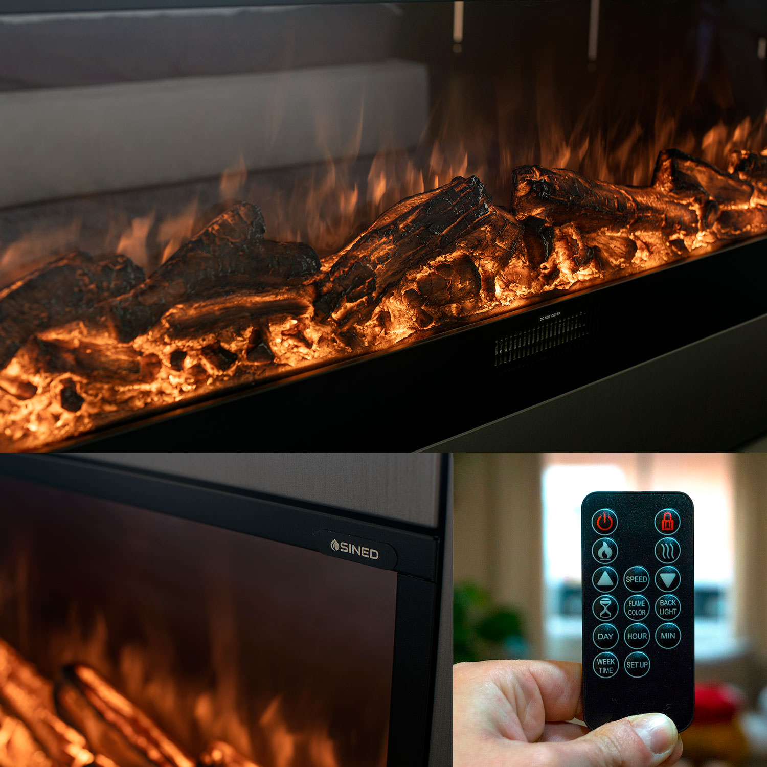 CAMINETTO-ETNA-300-4 - Fuego Effect Electric Fireplaces Italian Design