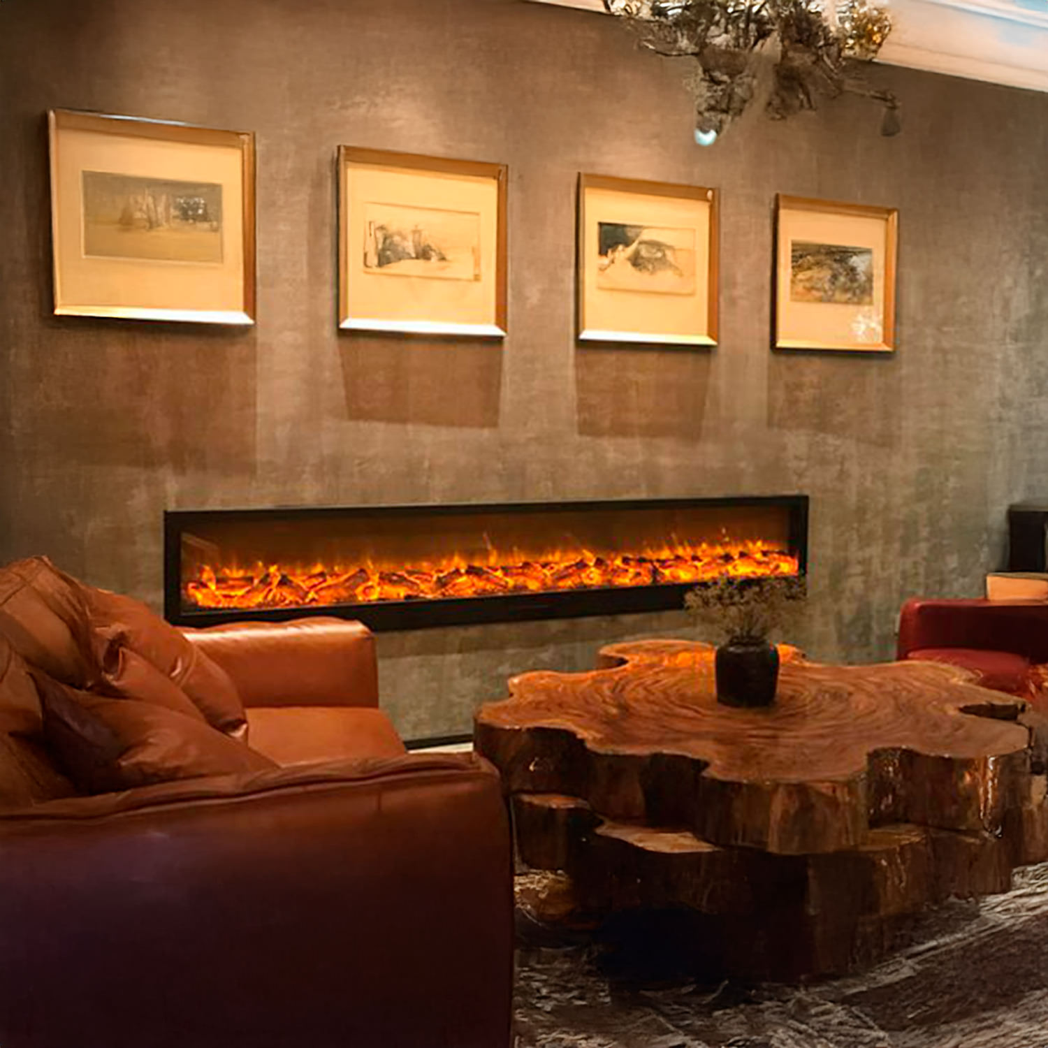 CAMINETTO-ETNA-300-6 - Fuego Effect Electric Fireplaces Italian Design