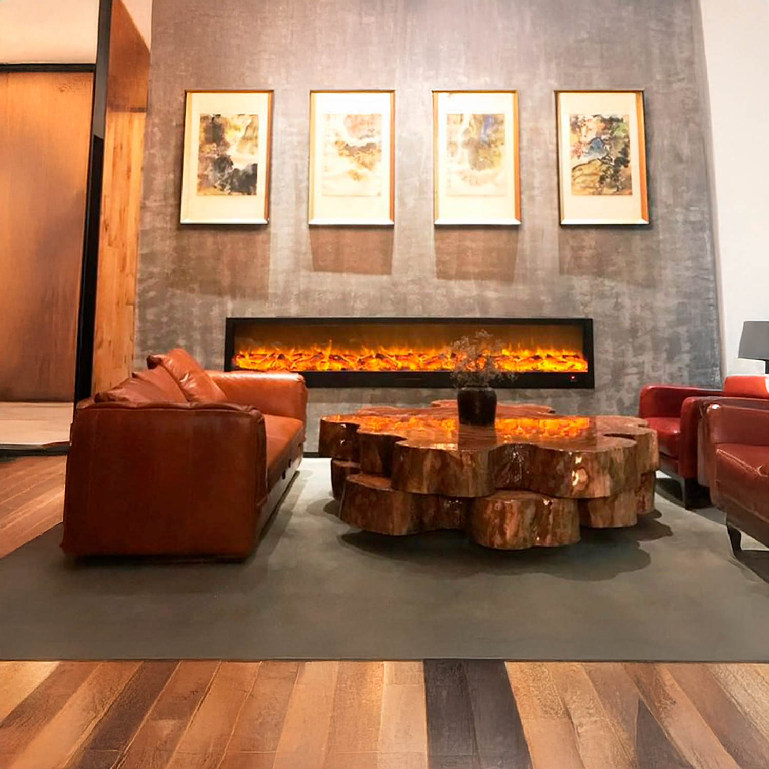 CAMINETTO-ETNA-300-7 - Fuego Effect Electric Fireplaces Italian Design