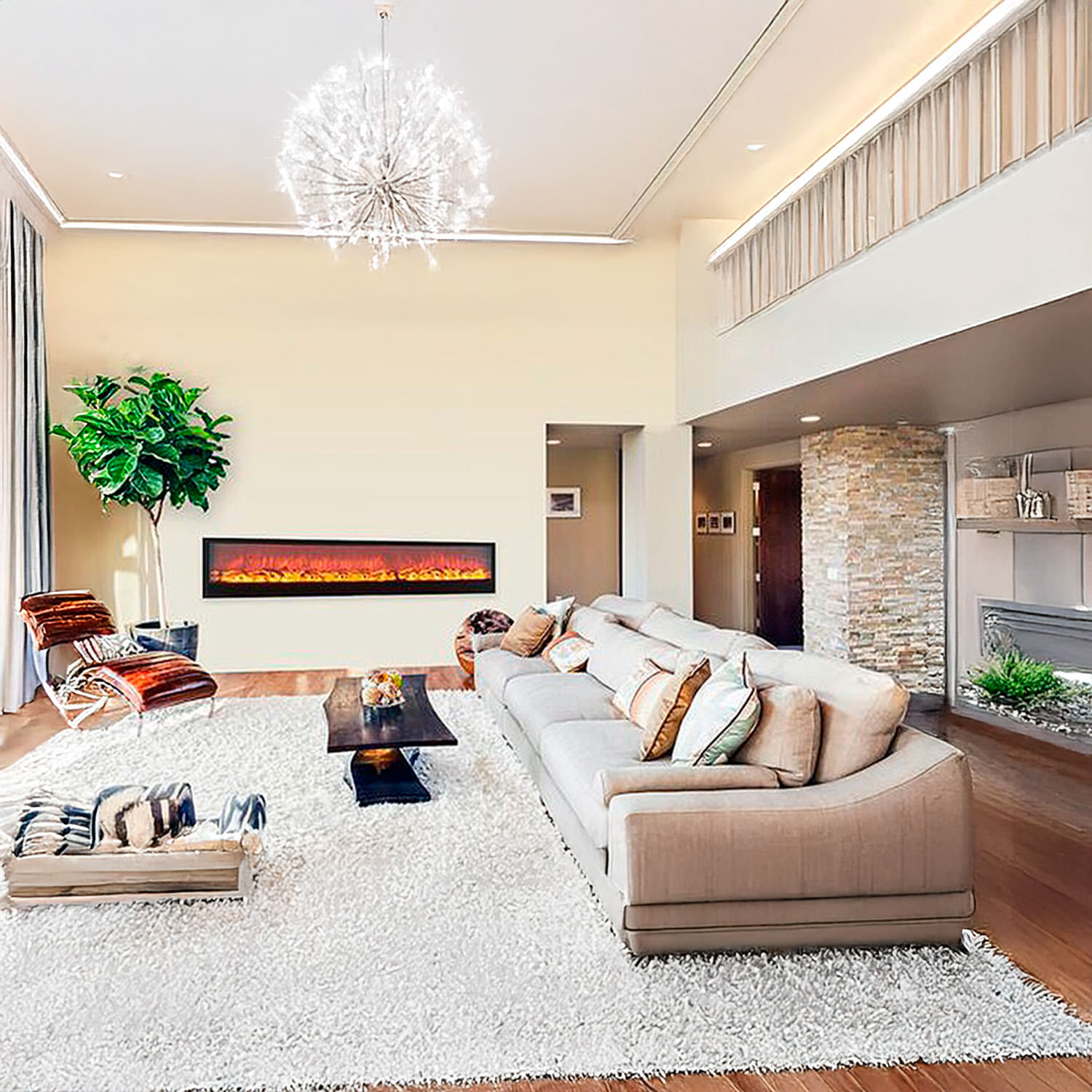 CAMINETTO-ETNA-300-8 - Fuego Effect Electric Fireplaces Italian Design