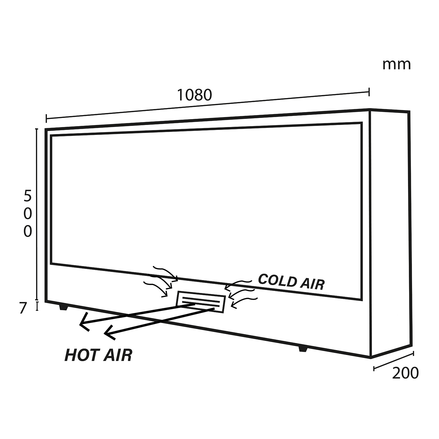 CAMINETTO-ISPICA-108 - Fuego Effect Electric Fireplaces Italian Design