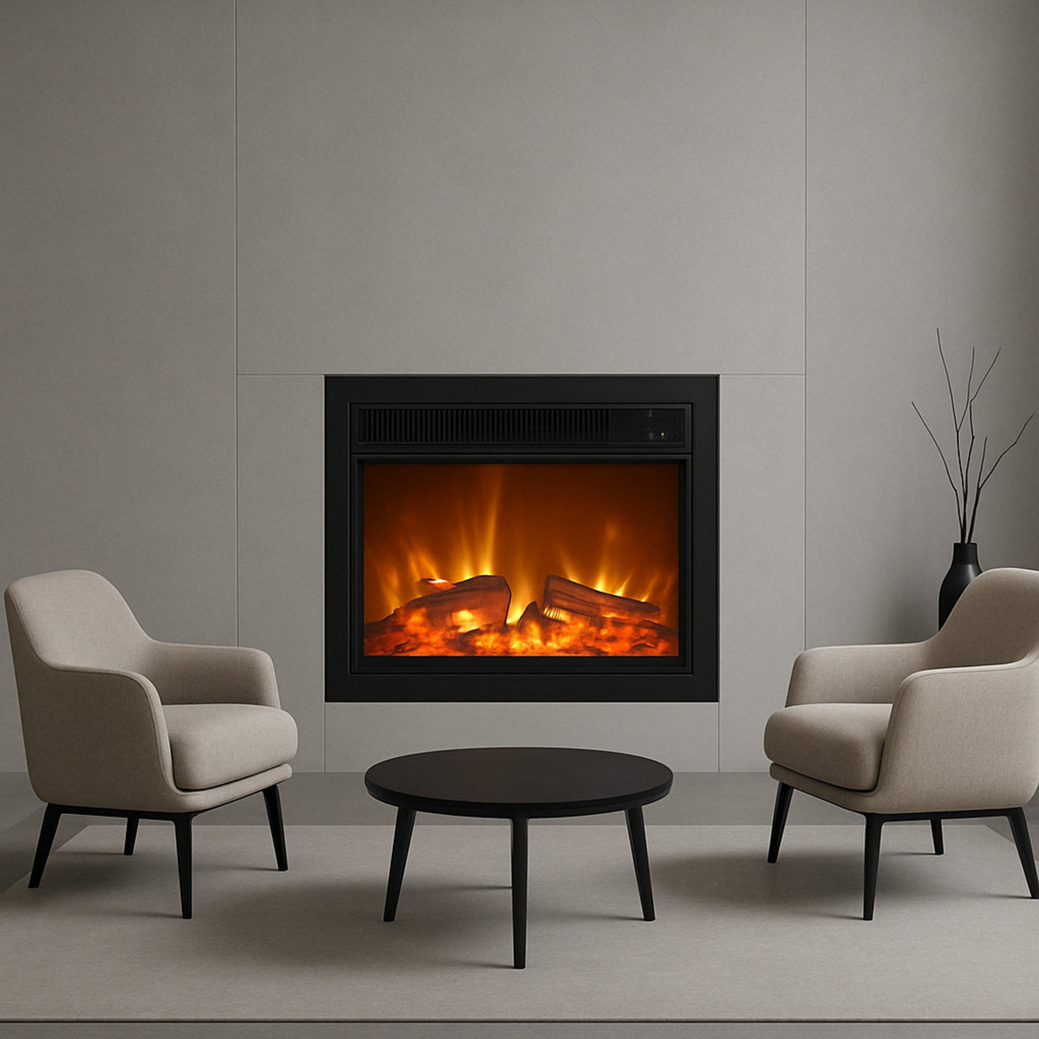 CAMINETTO-PANAREA-ambientata - Fuego Effect Electric Fireplaces Italian Design