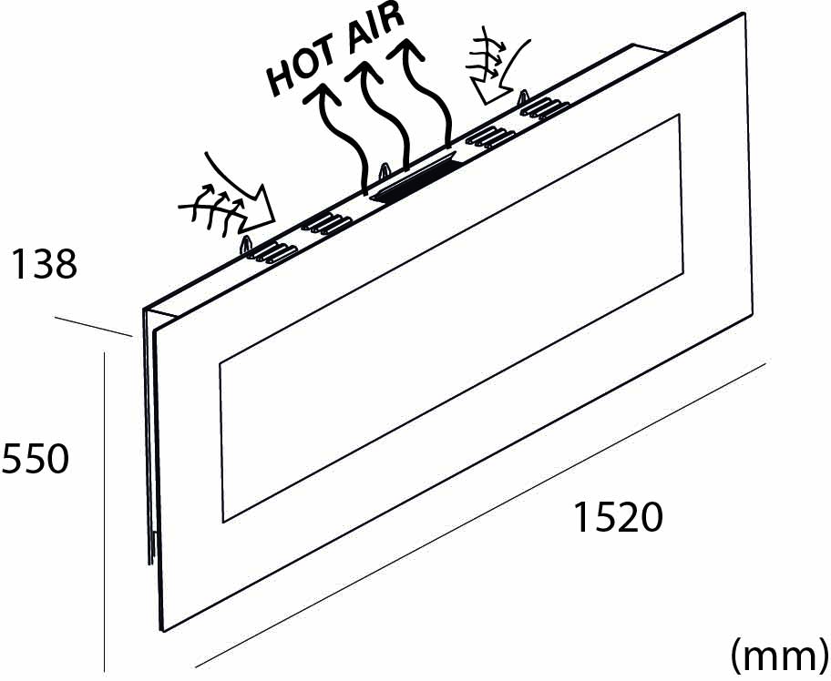 CAMINETTO-PARETE-APRICA - Fuego Effect Electric Fireplaces Italian Design
