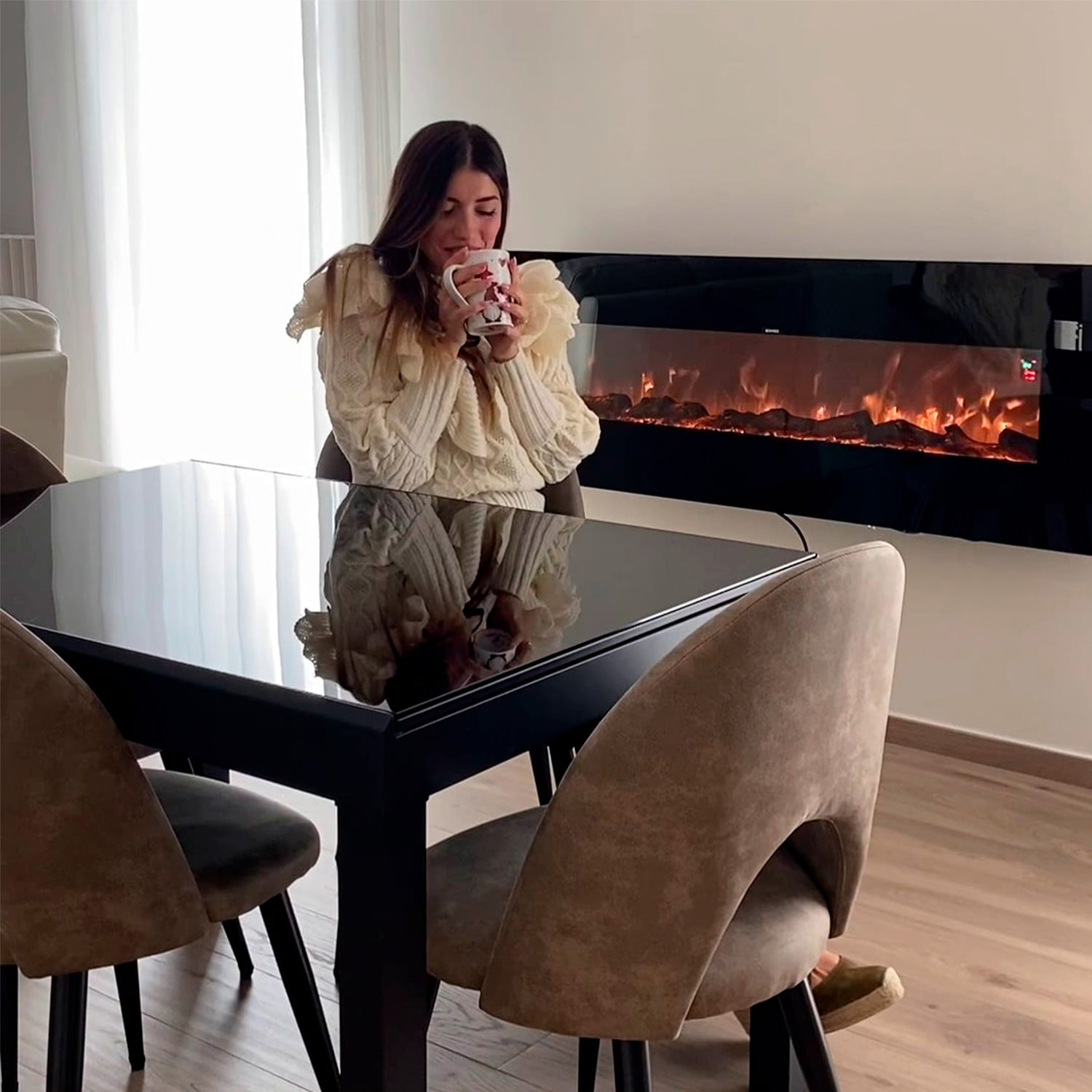 CAMINETTO-PARETE-APRICA-2 - Fuego Effect Electric Fireplaces Italian Design