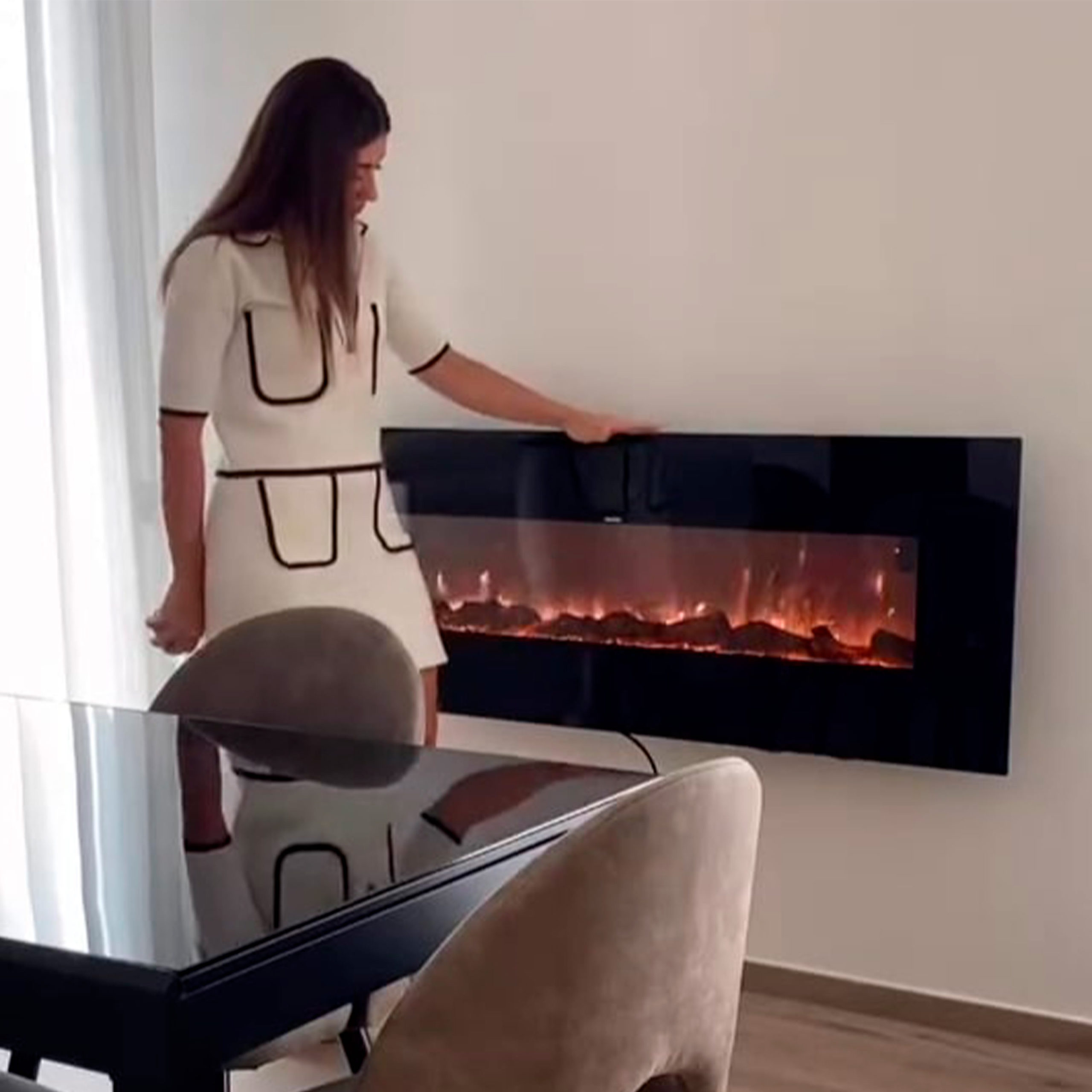 CAMINETTO-PARETE-APRICA-3 - Fuego Effect Electric Fireplaces Italian Design