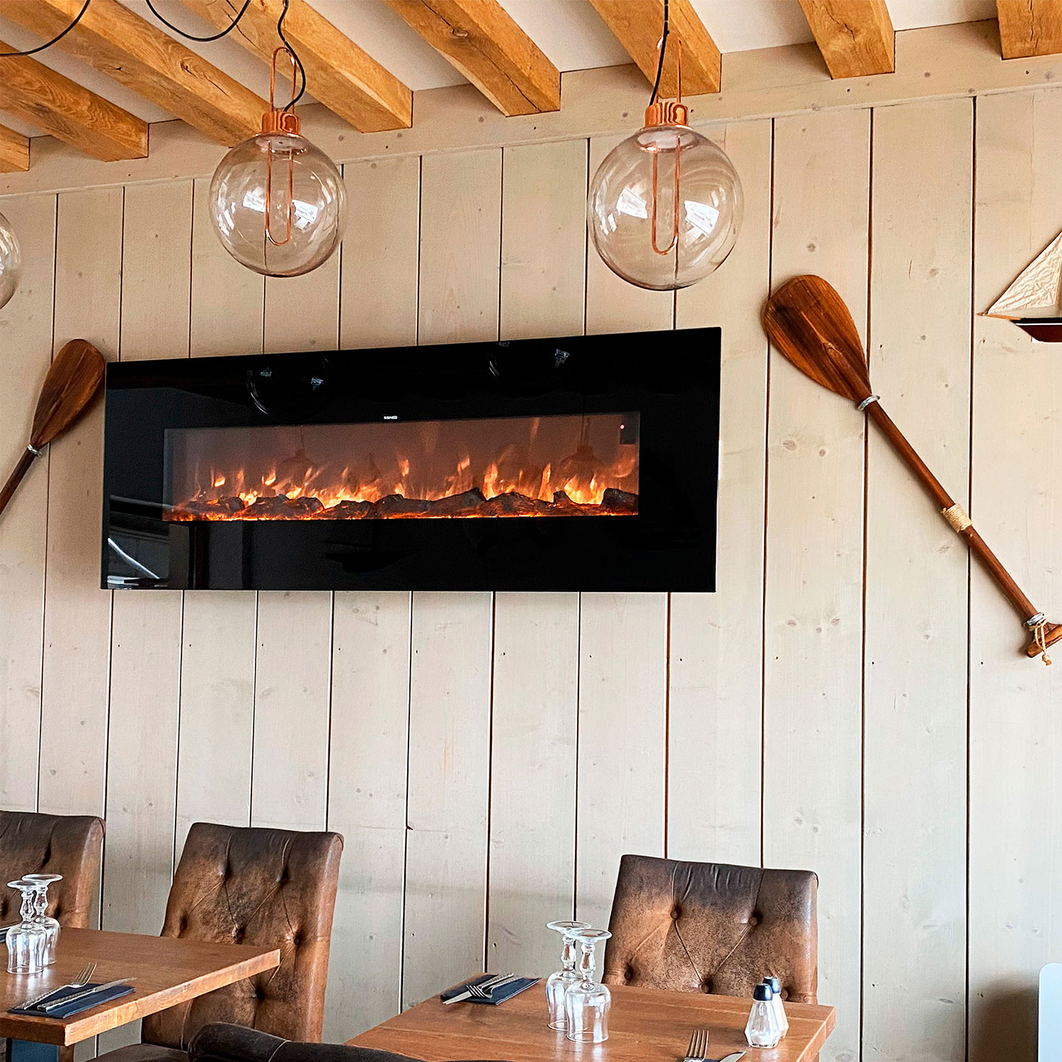 CAMINETTO-PARETE-APRICA-ambientata - Fuego Effect Electric Fireplaces Italian Design