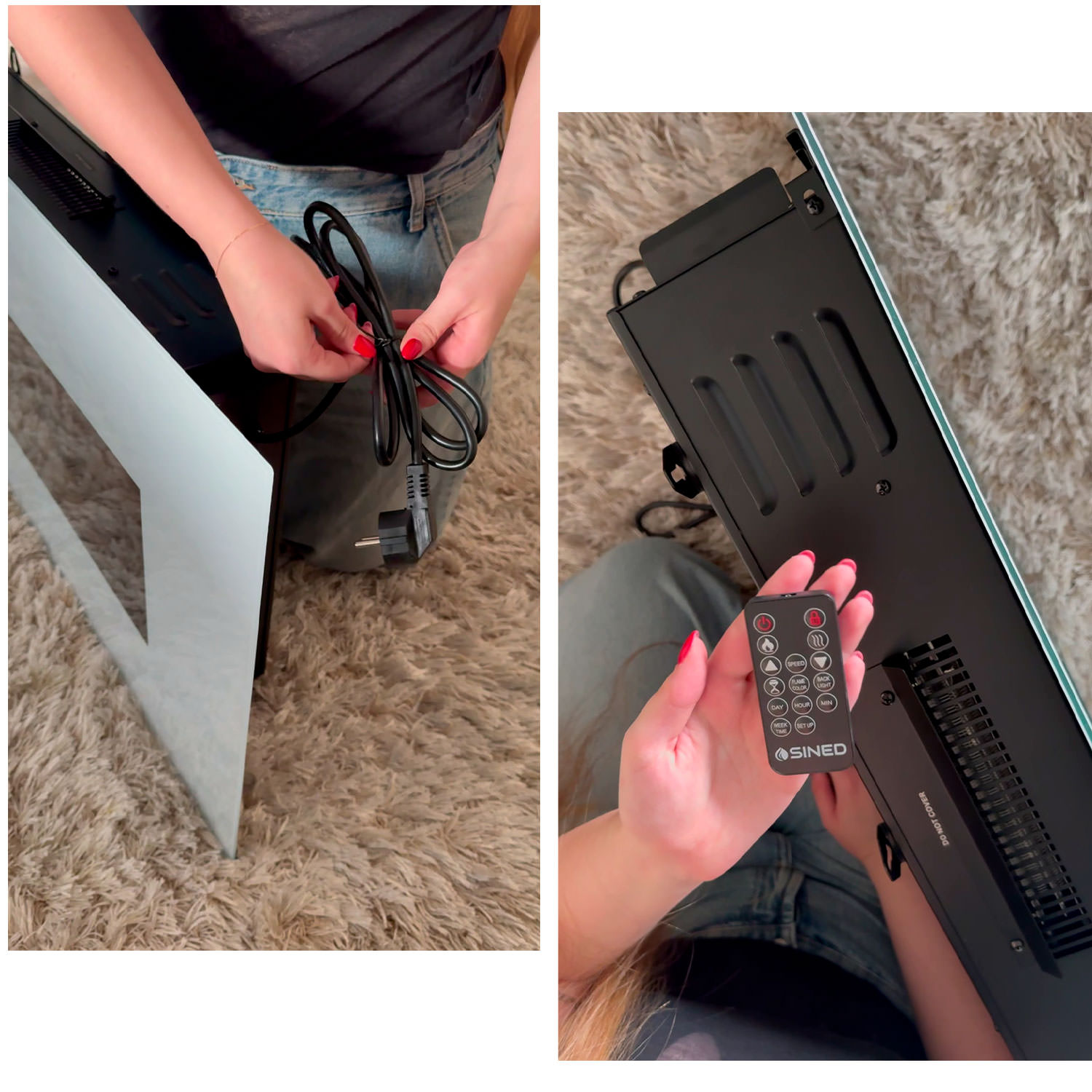 CAMINETTO-PARETE-MONTE-BIANCO-4 - Fuego Effect Electric Fireplaces Italian Design