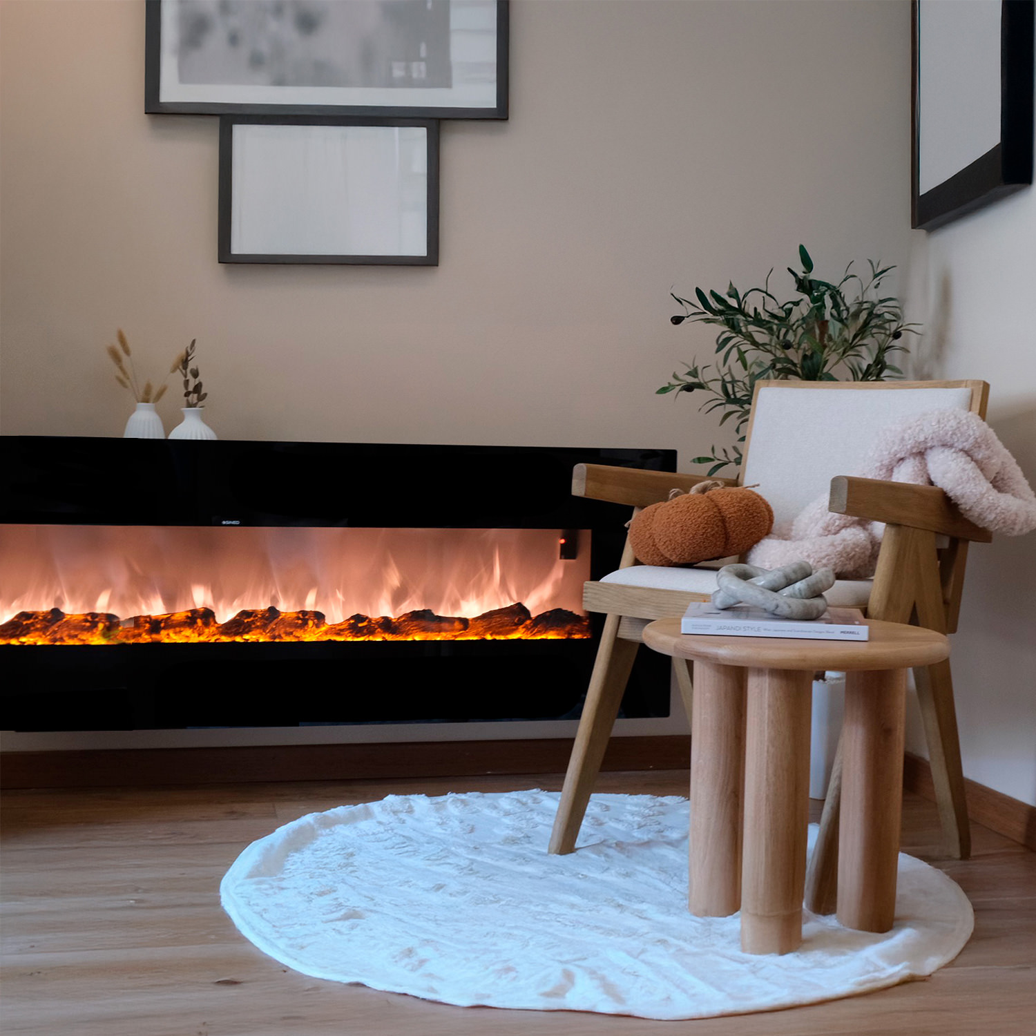 CAMINETTO-PARETE-PORDOI-2 - Fuego Effect Electric Fireplaces Italian Design