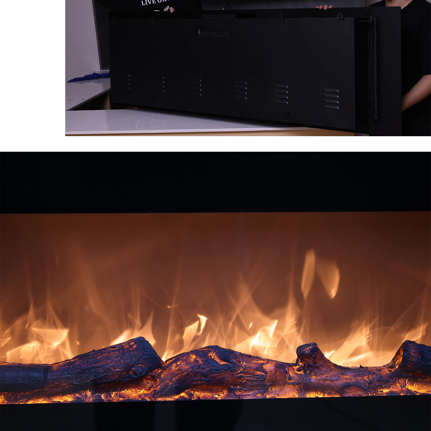 CAMINETTO-PARETE-PORDOI-5 - Fuego Effect Electric Fireplaces Italian Design