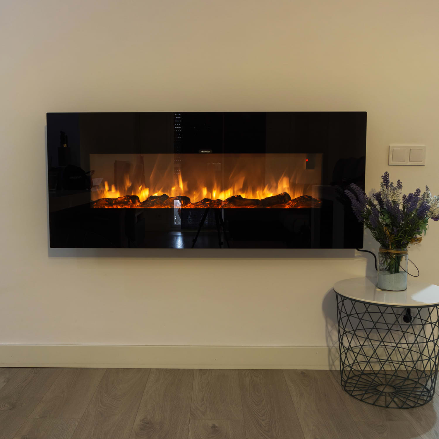 CAMINETTO-PARETE-STELVIO-2 - Fuego Effect Electric Fireplaces Italian Design