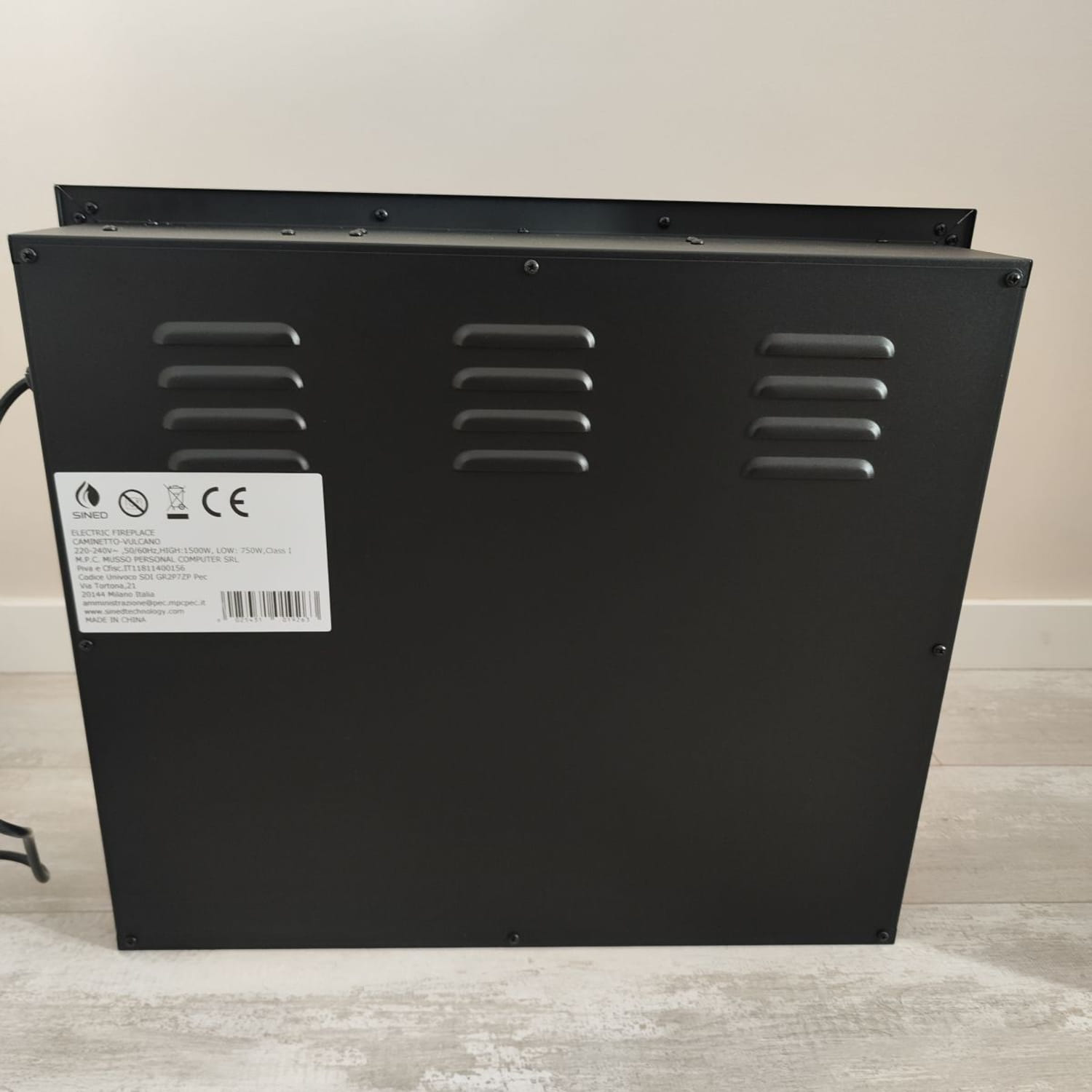 CAMINETTO-VULCANO-7 - Fuego Effect Electric Fireplaces Italian Design