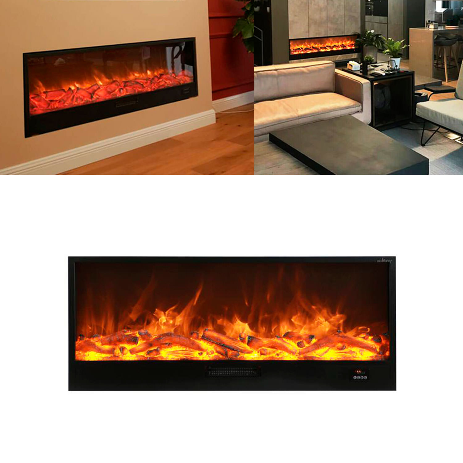 CAMINETTO-VULTURE-150-8 - Fuego Effect Electric Fireplaces Italian Design
