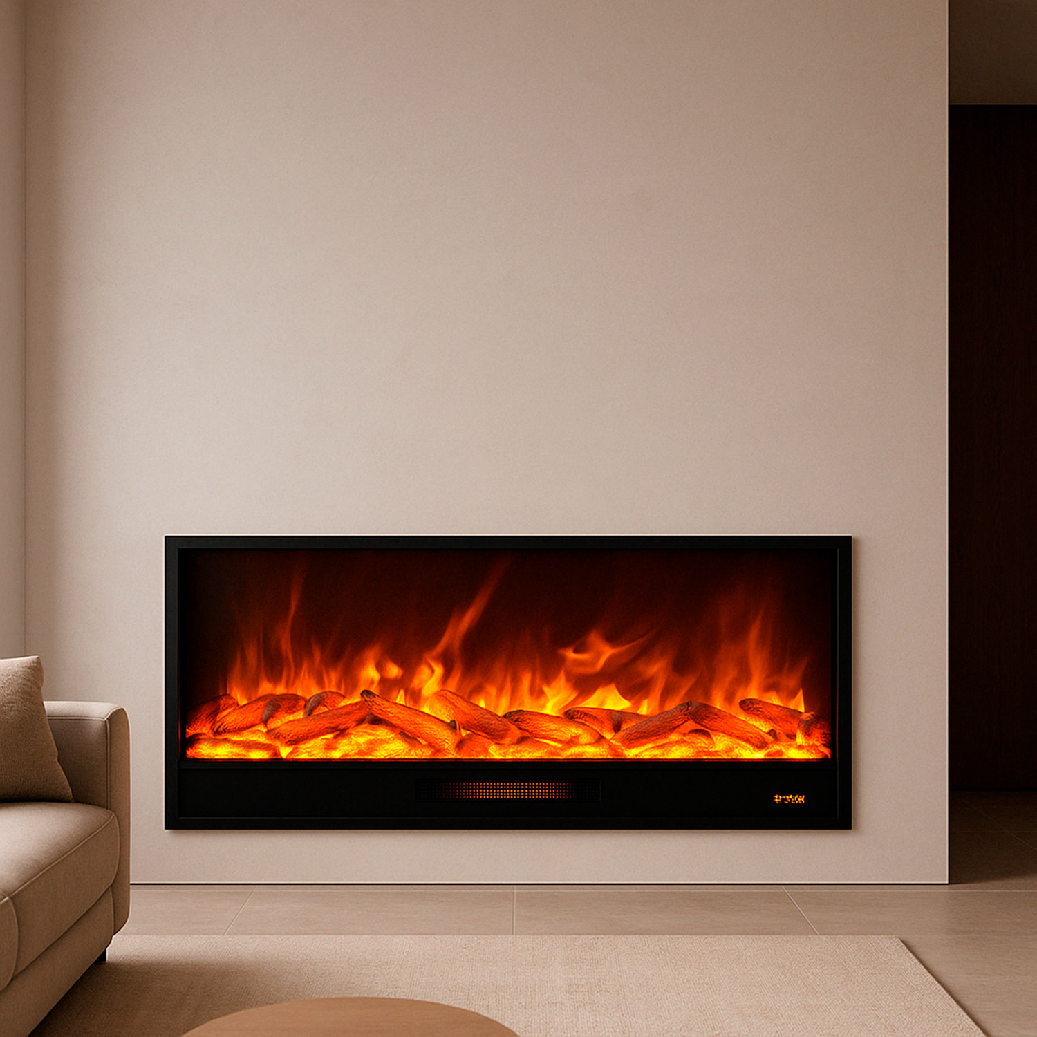 CAMINETTO-VULTURE-150-ambientata - Fuego Effect Electric Fireplaces Italian Design