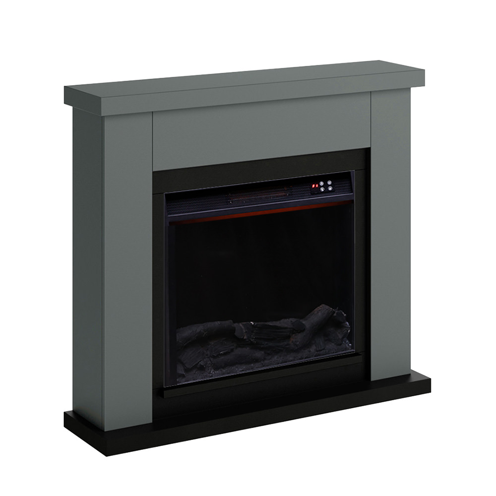 CAMINO-ASCIANO-GRIGIO-3 - Fuego Effect Electric Fireplaces Italian Design