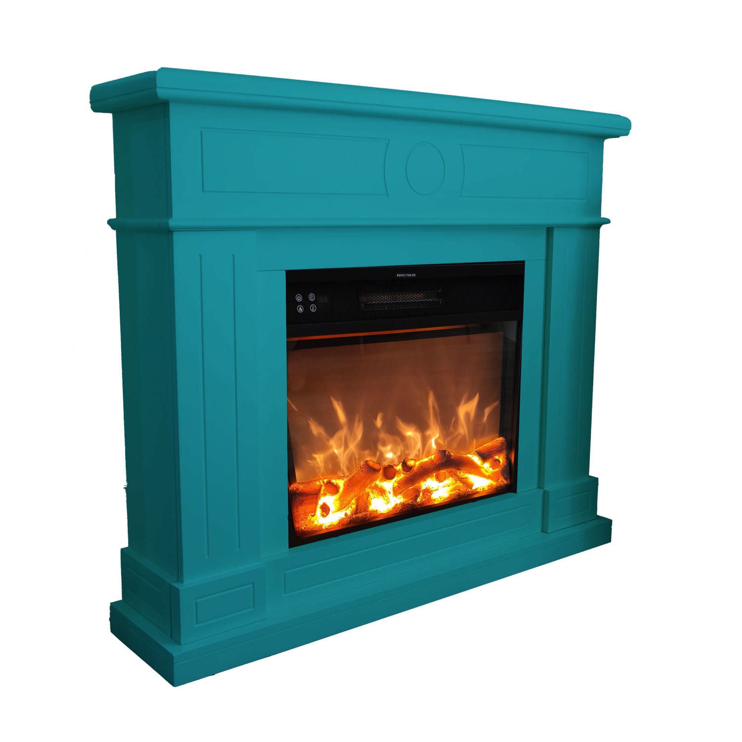 Turquoise And Telecomad Electric Firepla